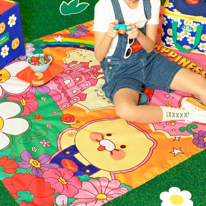 Wiggle Wiggle x Kakao Friends Picnic Mat - Chunsik by Kakao Friends - Available at allkpopmag. Price: $36.45.