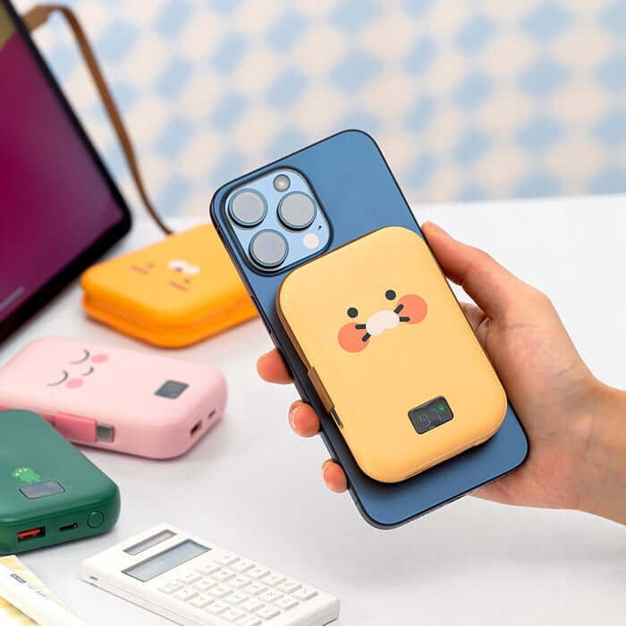 Kakao Friends Cable-Type MagSafe Power Bank 10,000mAh by Kakao Friends Tech Products - Available at allkpopmag. Price: $57.61.