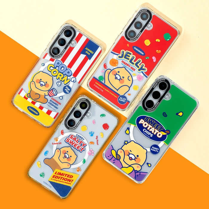 Kakao Friends Galaxy S24 Series Snack Clear MagSafe Case by Kakao Friends Tech Products - Available at allkpopmag. Price: $29.39.