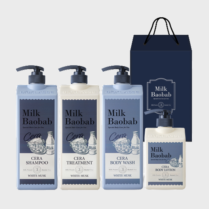 Sera Hair & Body Gift Set 4 Pieces (White Musk) by Milk Baobab - Available at allkpopmag. Price: $91.01.