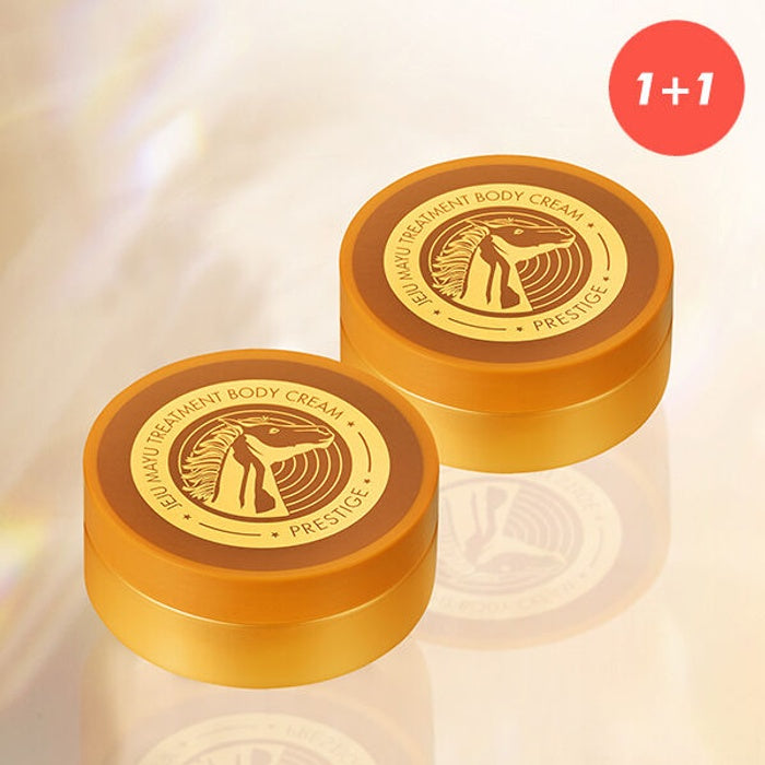 (1+1) Prestige Jeju Horse Oil Treatment Body Cream by Tony Moly - Available at allkpopmag. Price: $13.99.