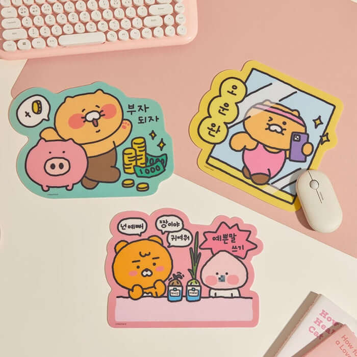 Pretty Words Mouse Pad - Start Your New Life Today by Kakao Friends - Available at allkpopmag. Price: $9.41.