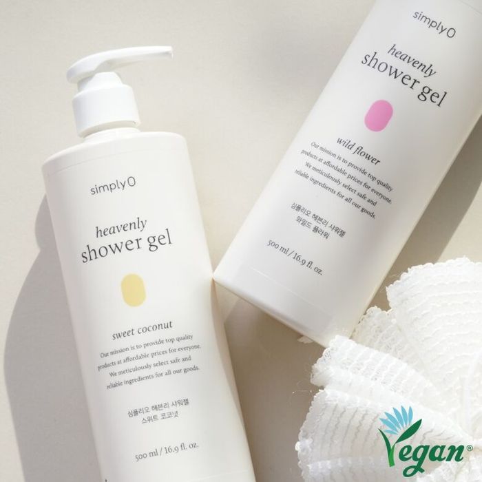 Heavenly Vegan Low Acid Shower Gel 500ml - 2 Scents by Simplyo - Available at allkpopmag. Price: $18.11.