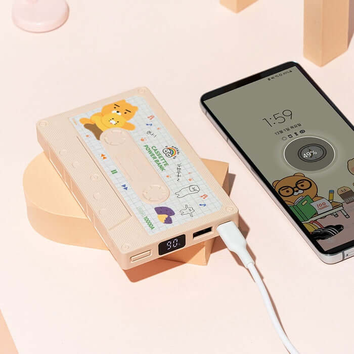 Kakao Friends Cassette Style Power Bank 10000mAh by Kakao Friends Tech Products - Available at allkpopmag. Price: $35.16.
