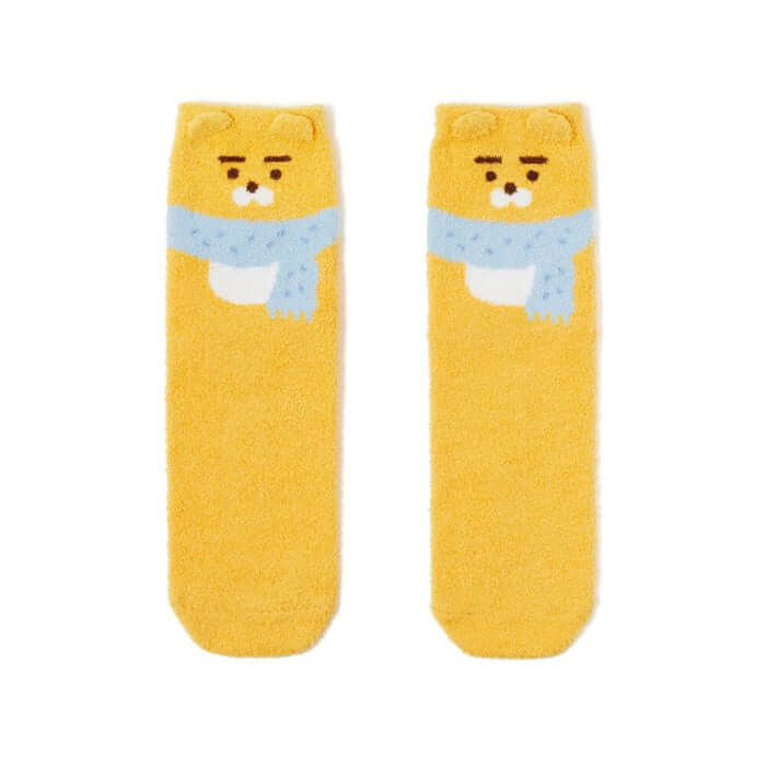 Cabin in the Forest Sleep Socks - Lion Design by Kakao Friends - Available at allkpopmag. Price: $11.76.