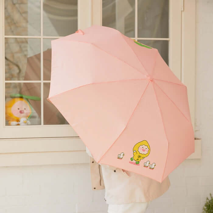 Rainy Garden Pouch 3-Fold Umbrella - Apeach by Kakao Friends - Available at allkpopmag. Price: $29.39.
