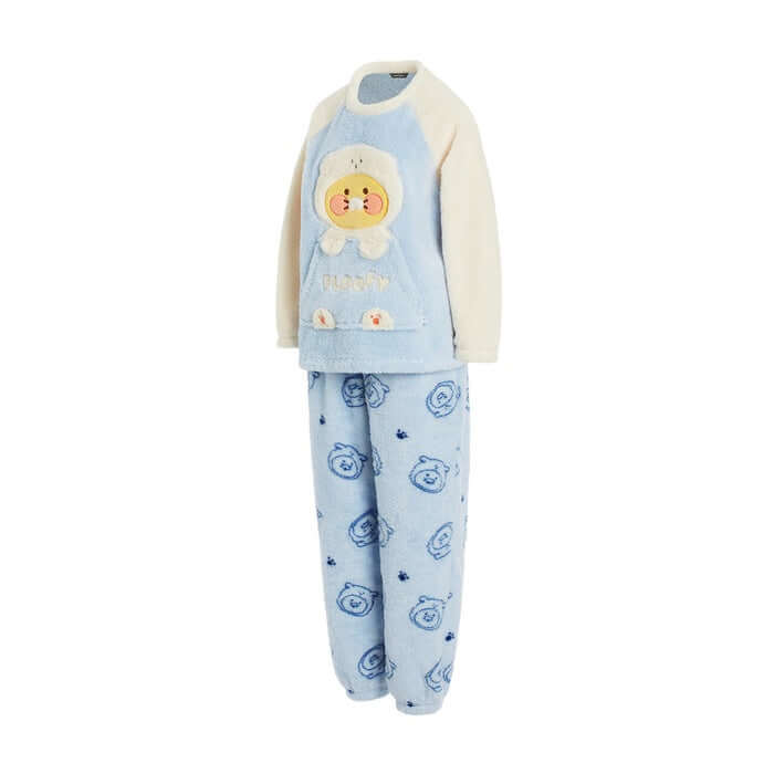 Fluffy Friends Sleep Pajamas (Women) - Chunsik by Kakao Friends - Available at allkpopmag. Price: $62.20.