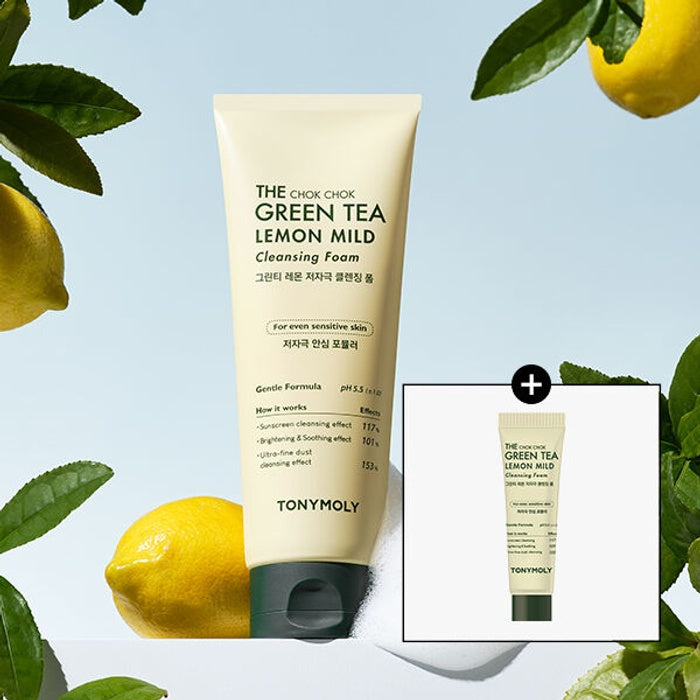 Moisturizing Green Tea Lemon Gentle Cleansing Foam 150ml by Tony Moly - Available at allkpopmag. Price: $10.46.