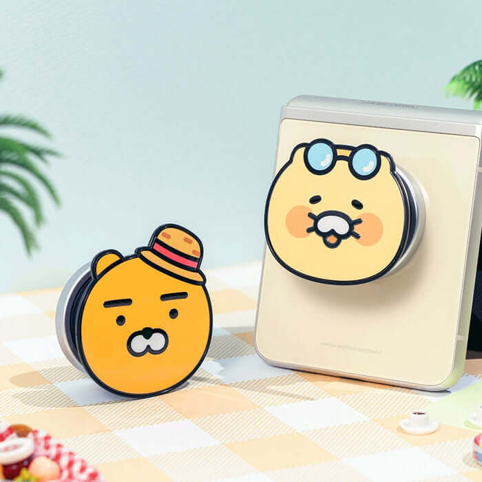 Kakao Friends Summer Picnic Face Shape Slim Grip Talk by Kakao Friends Tech Products - Available at allkpopmag. Price: $13.99.
