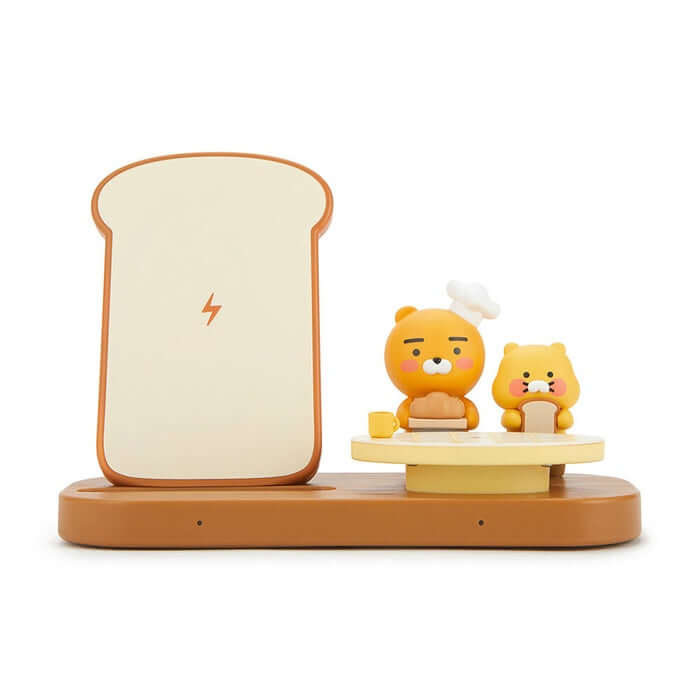 2-in-1 Wireless Charging Stand - Bakery La & Chun by Kakao Friends - Available at allkpopmag. Price: $61.14.
