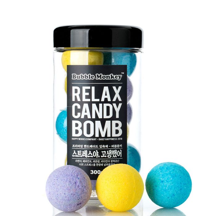Bubble Monkey Relax Candy Bath Bombs 30g x 10 Pack by Bubble Monkey - Available at allkpopmag. Price: $38.21.
