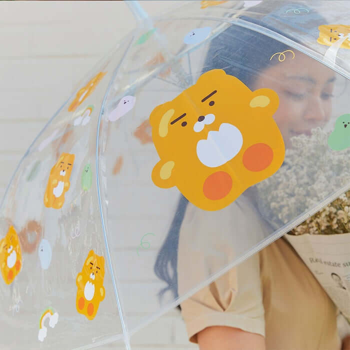 Transparent Jelly Umbrella - Lion Design by Kakao Friends - Available at allkpopmag. Price: $17.64.