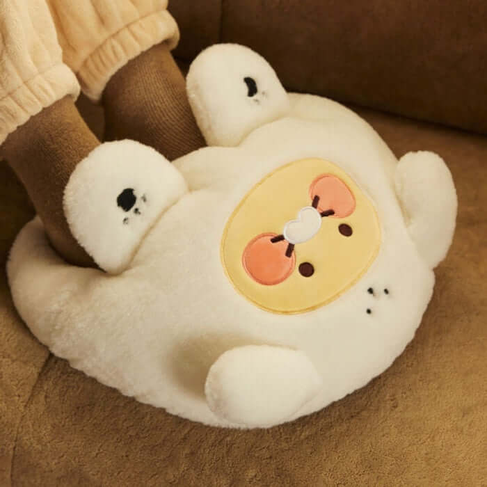 Fluffy Friends Heated Foot Warmer - Chunshiki by Kakao Friends - Available at allkpopmag. Price: $61.14.