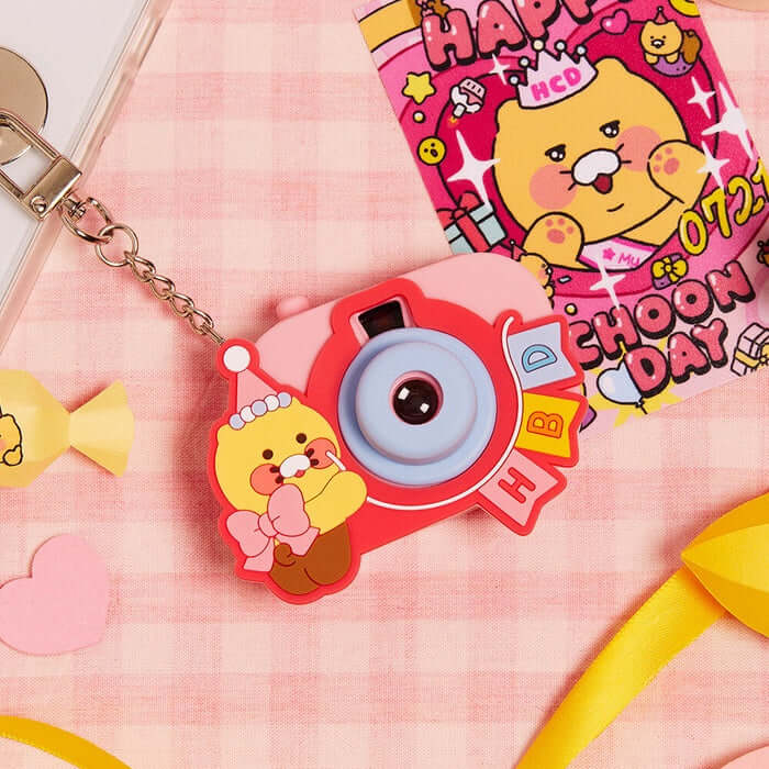 Chunsik's Birthday Party Mini Beam Camera Keyring by Kakao Friends - Available at allkpopmag. Price: $21.16.