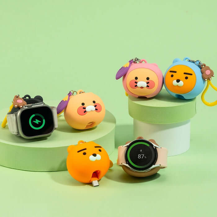 Kakao Friends Ddaenggeuri Docking Power Bank 1200mAh (Galaxy/Apple Watch) by Kakao Friends Tech Products - Available at allkpopmag. Price: $35.16.