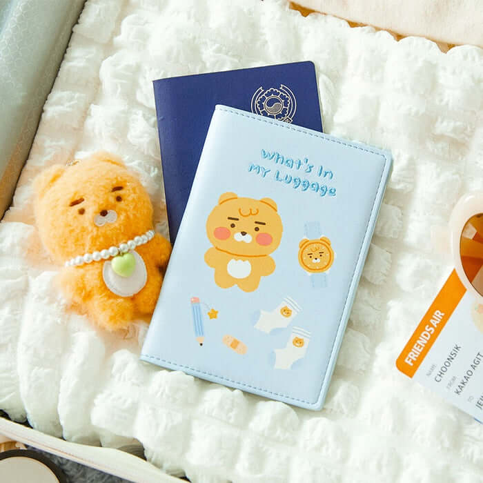 What's in My Luggage Passport Case - Little Lion by Kakao Friends - Available at allkpopmag. Price: $24.69.