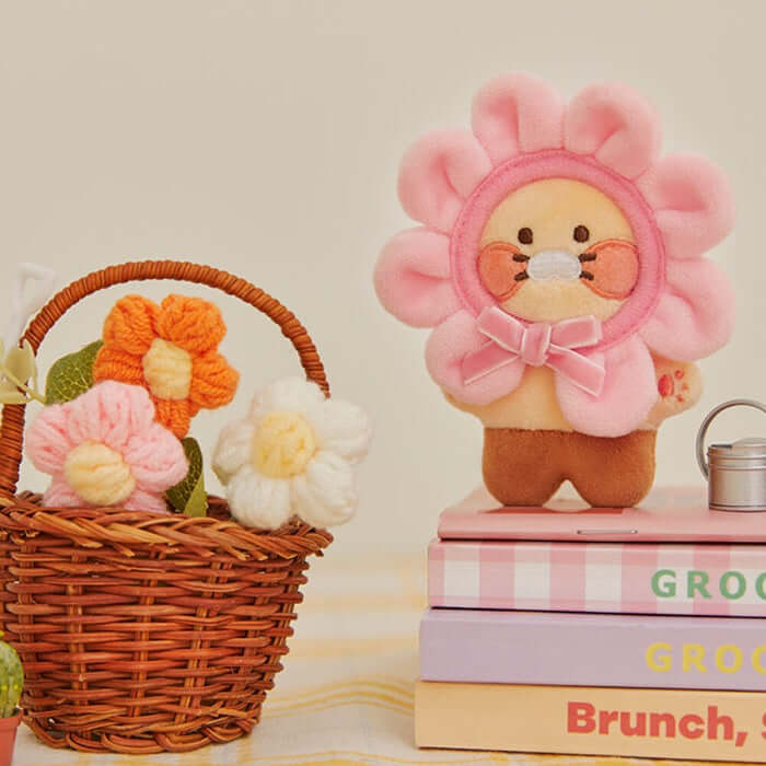 Flower Ball Blush Keyring Doll - Chunsik by Kakao Friends - Available at allkpopmag. Price: $18.81.