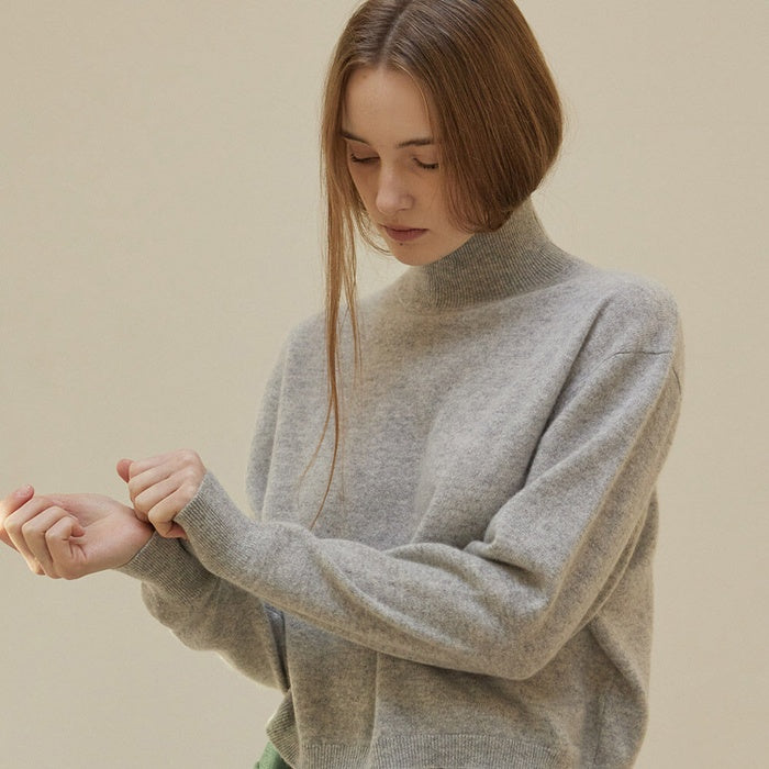 100% Cashmere Turtleneck Sweater by Shine On You - Available at allkpopmag. Price: $154.03.