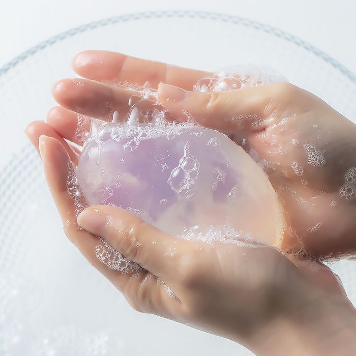 Chuseok Gift Set - 3 Sea Glass Soaps with Free Shopping Bag & Net by Cream - Available at allkpopmag. Price: $39.98.