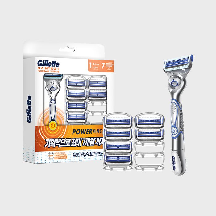 Gillette SkinTech Power Razor + 6 Blade Refills by Gillette Razor - Available at allkpopmag. Price: $72.78.
