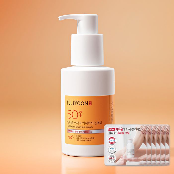 Gentle Easy Wash Sunscreen 150ml by Illyoon Skincare - Available at allkpopmag. Price: $26.93.