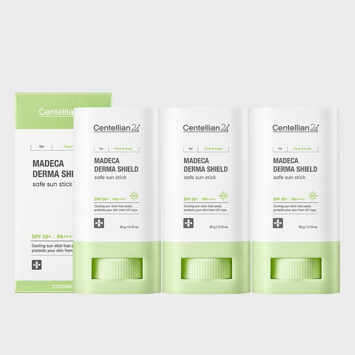 Centellian24 Madeca Derma Shield Safe Cooling Sunscreen Stick 20g (SPF50+) 3-Pack by Centellian24 - Available at allkpopmag. Price: $88.18.
