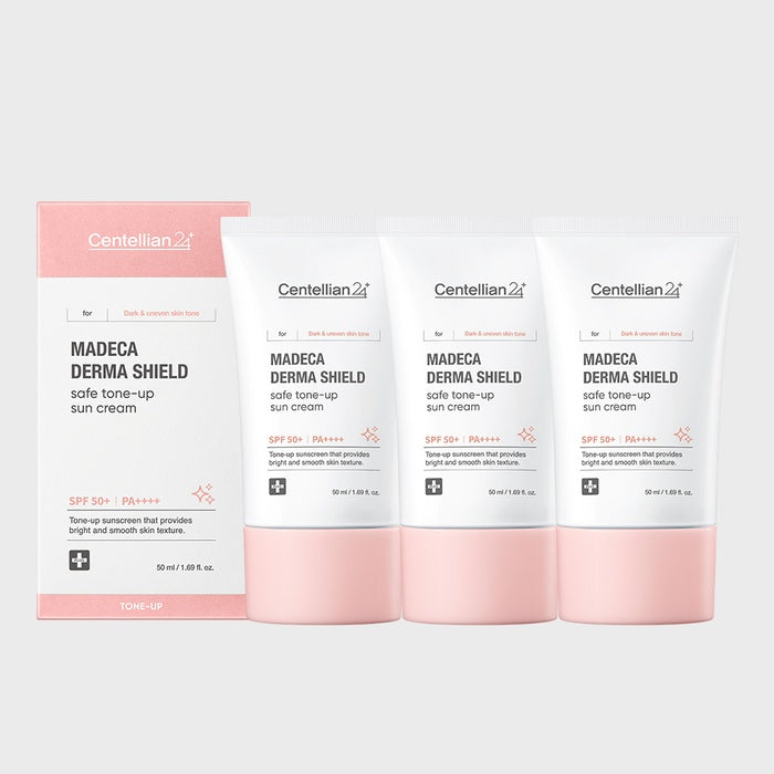 Centellian24 Madeca Derma Shield Safe Tone-Up Sunscreen 50ml (SPF50+) 3 Pack by Centellian24 - Available at allkpopmag. Price: $81.13.