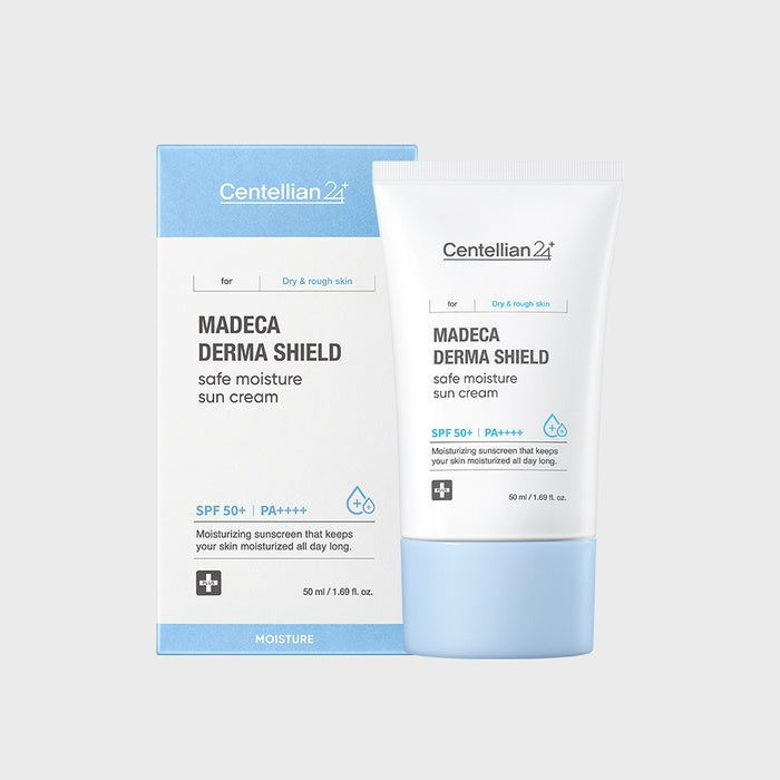 Centellian24 Madeca Derma Shield Safe Moisture Sunscreen 50ml (SPF50+) by Centellian24 - Available at allkpopmag. Price: $27.04.