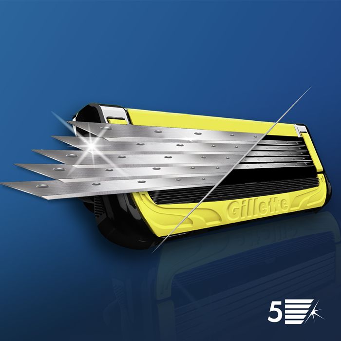 Gillette 2024 ProShield Yellow Power Razor Handle + Blade 1pc by Gillette Razor - Available at allkpopmag. Price: $35.16.