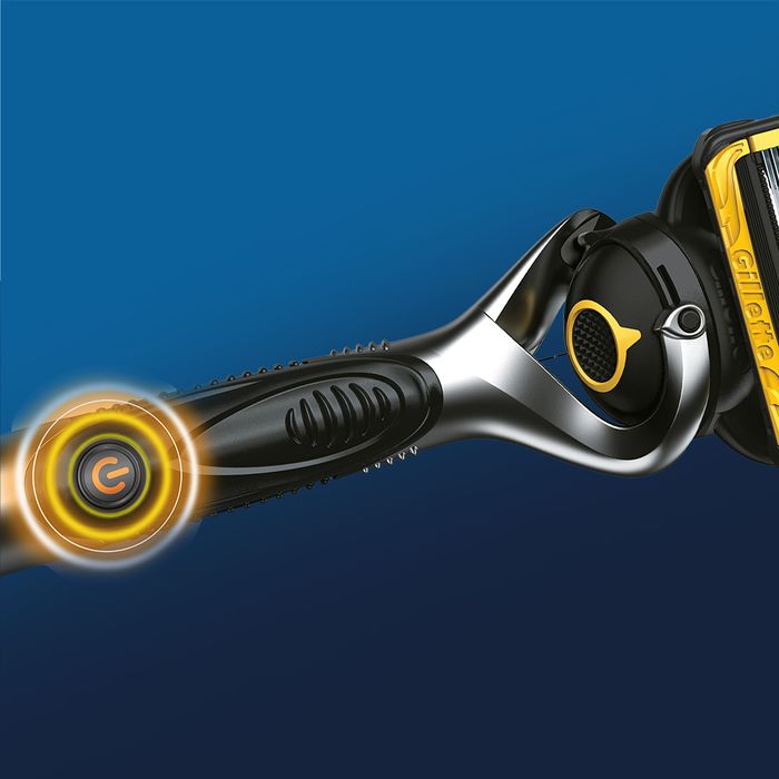 Gillette 2024 ProShield Yellow Power Razor Handle + Blade 1pc by Gillette Razor - Available at allkpopmag. Price: $35.16.
