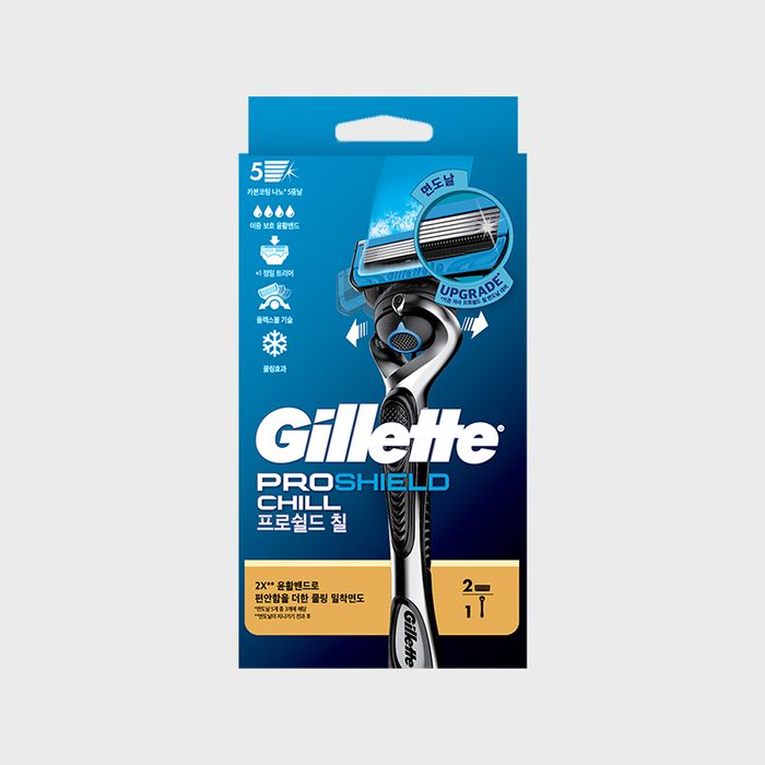 Gillette 2024 ProShield Razor Handle + 2 Blades by Gillette Razor - Available at allkpopmag. Price: $32.33.