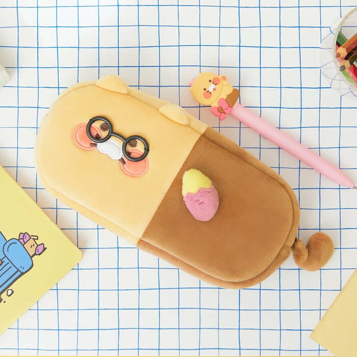 Chunsik's Study Hard Plush Pencil Case - Chunsik by Kakao Friends - Available at allkpopmag. Price: $21.16.