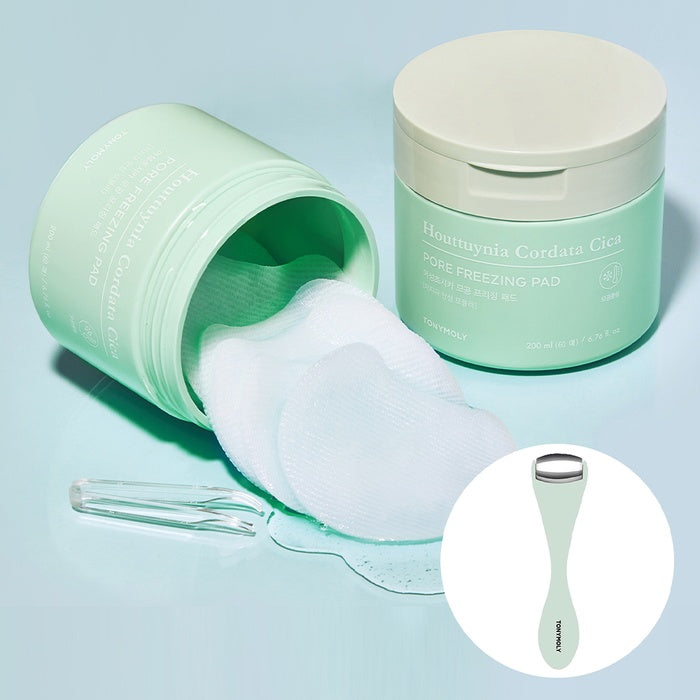 [2pack] Mugwort Cica Pore Freezing Pads + Free Cooling Roller by Tony Moly - Available at allkpopmag. Price: $34.10.