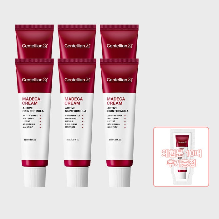 Madeca Cream Active Skin Formula Season 5 50ml x 6 + 1ml 10 Sheets by Centellian24 - Available at allkpopmag. Price: $84.54.