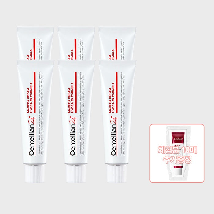 Madeca Cream Hydra 3X Formula Season 3 50ml x 6 + 10 Sheets 1ml by Centellian24 - Available at allkpopmag. Price: $117.46.