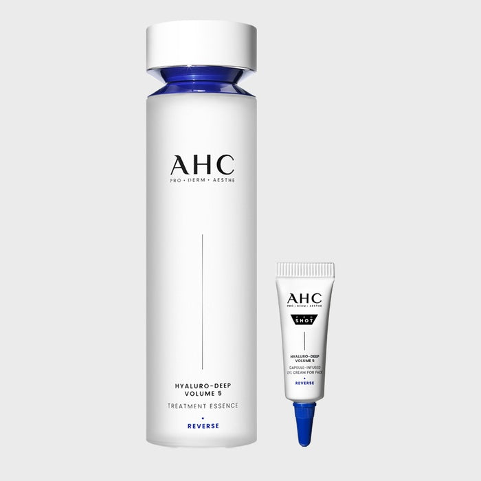 Hyaluronic Deep Volume 5 Treatment Essence 130ml + (GIFT) Eye Cream 5ml by AHC - Available at allkpopmag. Price: $25.57.