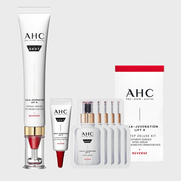 ProShot Cola Rejuvenation Lift4 Capsule Infused Eye Cream 30ml + (GIFT) Trial Kit by AHC - Available at allkpopmag. Price: $33.51.