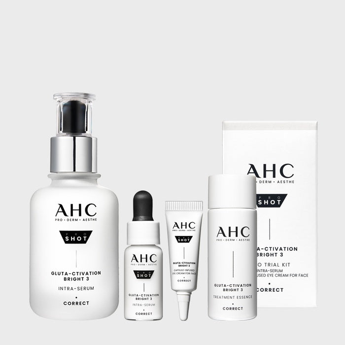 ProShot Gluta Activation Bright3 Serum 40ml + (GIFT) 4-Piece Kit by AHC - Available at allkpopmag. Price: $44.44.