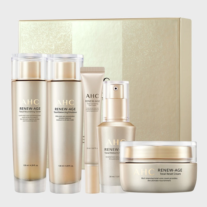 Renew Age Total 5-Piece Gift Set by AHC - Available at allkpopmag. Price: $57.50.