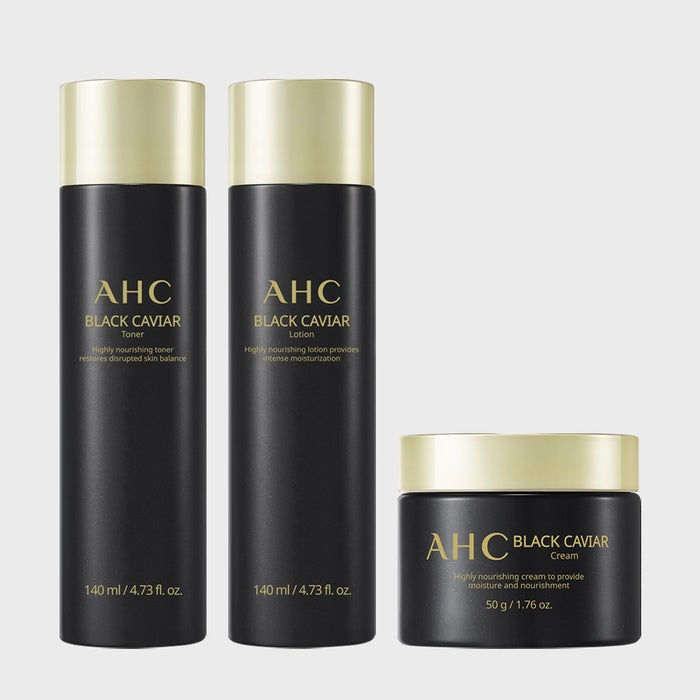 Black Caviar Skincare Set - Choose 1 (Toner/Lotion/Cream) by AHC - Available at allkpopmag. Price: $11.64.