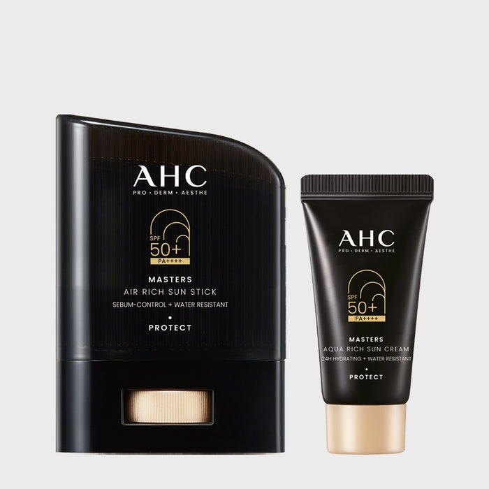 Masters Air Rich Sun Stick 14g + (GIFT) Sunscreen 10ml by AHC - Available at allkpopmag. Price: $18.58.