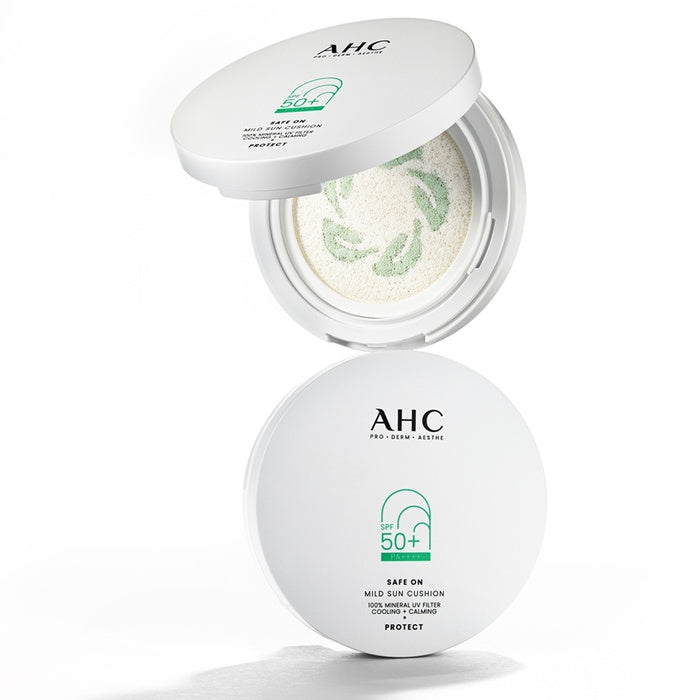 Safe-On Mild Sun Cushion 25g by AHC - Available at allkpopmag. Price: $21.05.