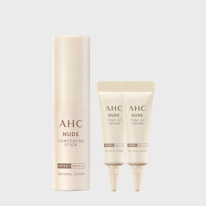 Nude Concealing Natural Cover Stick 11g + (GIFT) Nude Tone-Up Cream 5ml x2 by AHC - Available at allkpopmag. Price: $23.05.