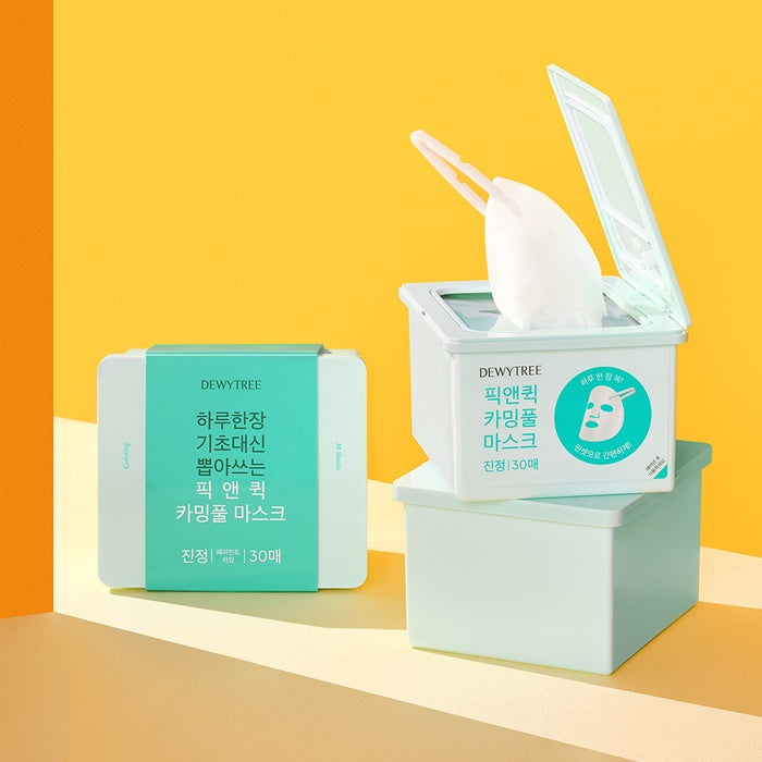 Pick & Quick Calming Full Mask Pack 30 Sheets by Dewytree - Available at allkpopmag. Price: $14.46.