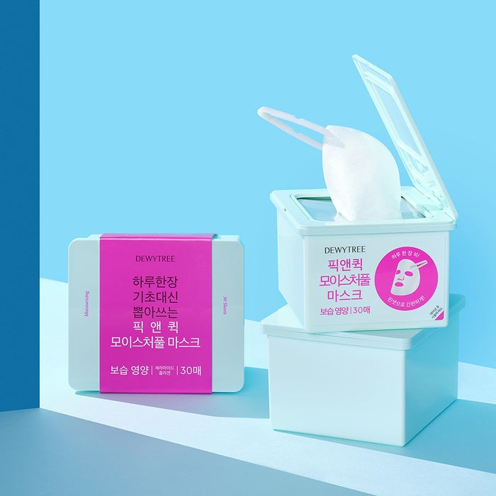 Pick & Quick Moistureful Mask Pack 30 Sheets by Dewytree - Available at allkpopmag. Price: $14.46.