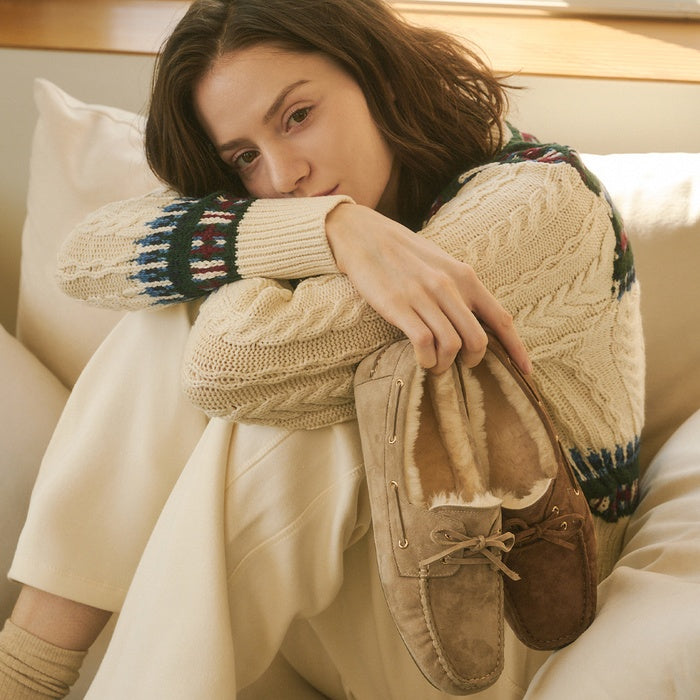 [Exclusive] Real Leather Sheepskin Suede Loafers WBFL41540 by Wittia - Available at allkpopmag. Price: $122.16.