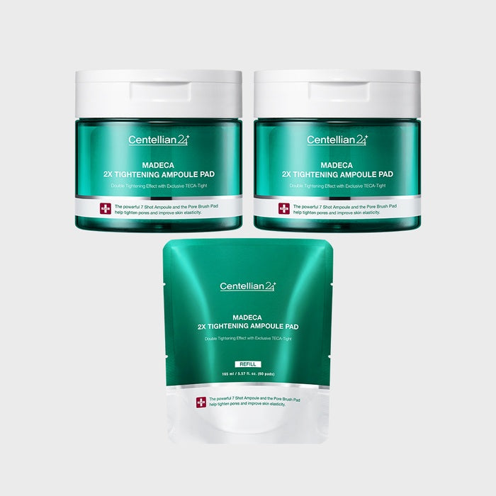 Centellian24 Madeca Double Tightening Ampoule Pad Set 2+60 Sheets by Centellian24 - Available at allkpopmag. Price: $71.60.