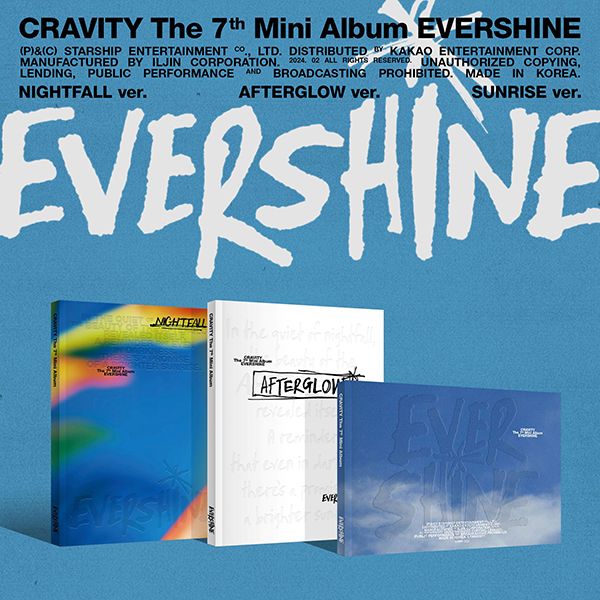 CRAVITY - Mini Album 7 [EVERSHINE] (Random Version) by CRAVITY - Available at allkpopmag. Price: $16.28.