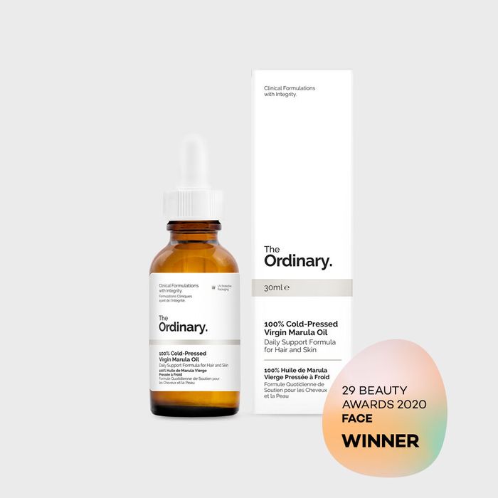 100% Cold-Pressed Virgin Marula Oil for Dry Skin Moisture by The Ordinary - Available at allkpopmag. Price: $23.05.