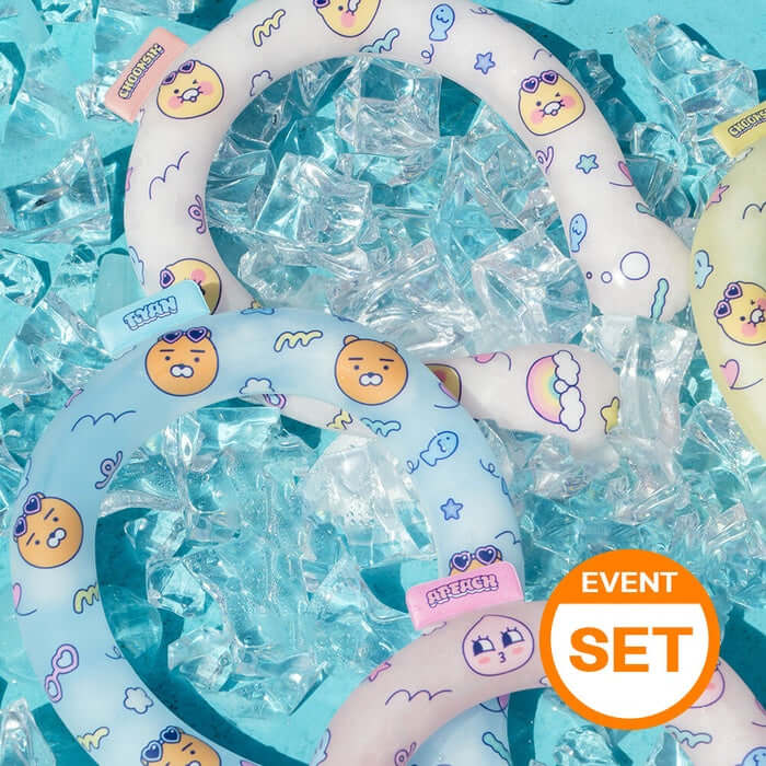 [Kakao Friends Ice Neck Cooler Band - Family Pack/5 Set] by Kakao Friends Tech Products - Available at allkpopmag. Price: $70.43.